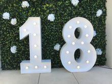 18 light up numbers - 3.5ft (110cm)