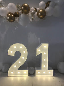 "21" light up numbers (110cm)